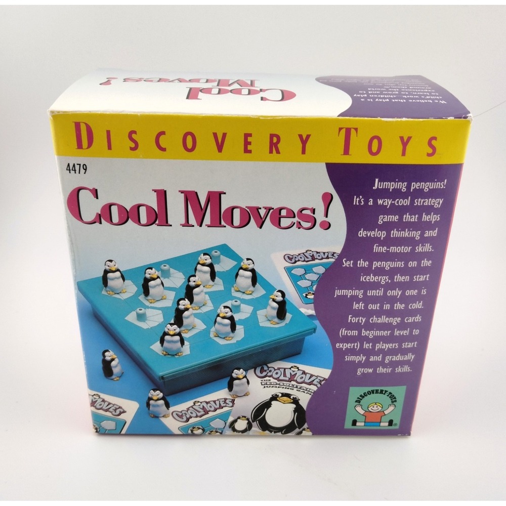 Cool Moves Puzzle Game COMPLETE Discovery Toys 2000 Jumping Penguins